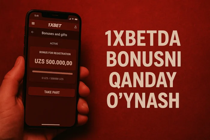 1xbet bepul bonus olish va o'yinda o'ynash