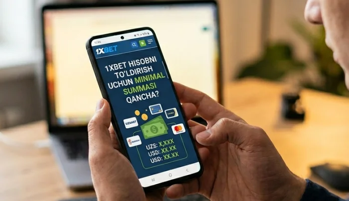 1xbet hisobni to'ldirish uchun minimal summasi