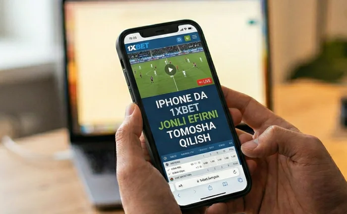 1xbet iphoneda onlayn translyatsiyalar