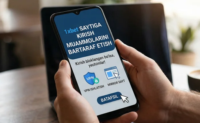 1x bet saytiga kirish muammosi