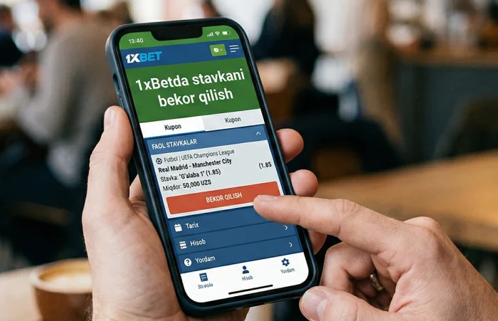 1xBetda stavkani bekor qilish