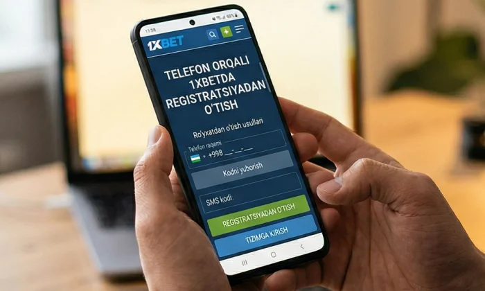 Telefon orqali 1xbetda registratsiya o'tish