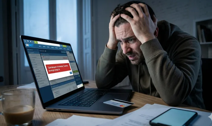 1xbet saytidan pul chiqarib bolmadi