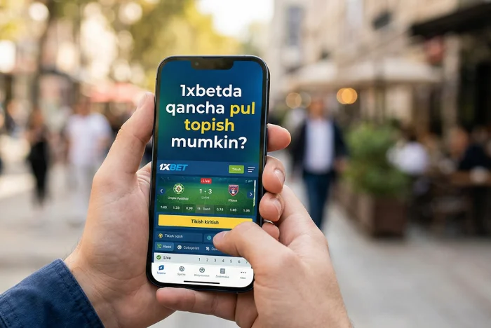 1xbet orqali pul topish
