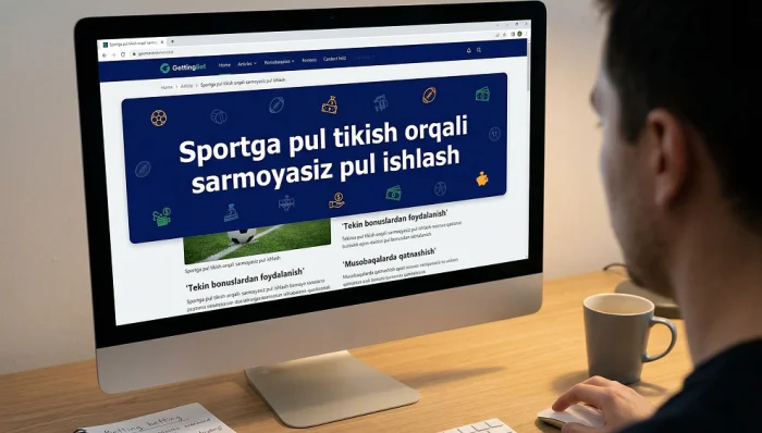 sportga pul tikmasdan pul ishlash